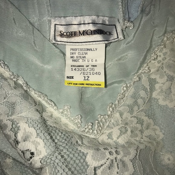 Vintage Seafoam Mint McClintoc Prom Dress - Picture 7 of 8